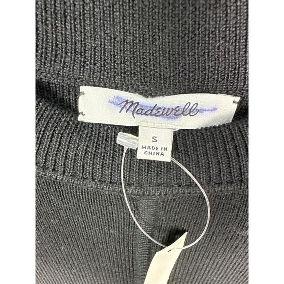 Madewell NWT Women’s Black Merino Wool Maxi Sweater Dress size Small - Picture 3 of 8